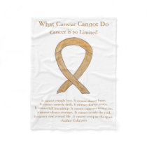 Appendix Cancer Awareness Ribbon Chemo Blankets