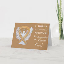 Appendix Cancer Awareness Ribbon Greeting Cards