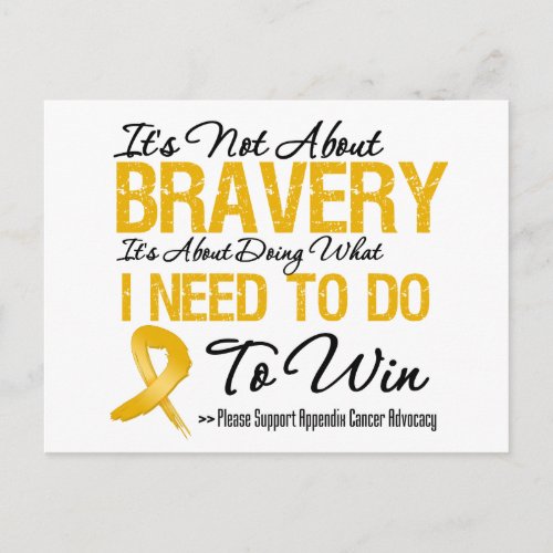 Appendix Cancer Battle Postcard