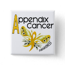 Appendix Cancer BUTTERFLY 3.1 Pinback Button