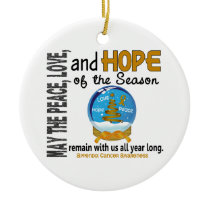 Appendix Cancer Christmas 3 Snow Globe Ornaments