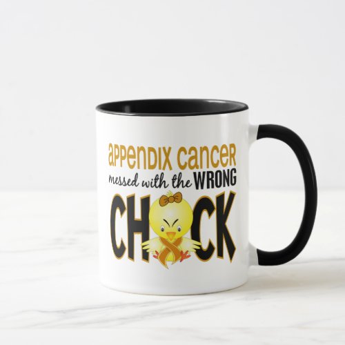 Appendix Cancer Messed With The Wrong Chick Mug