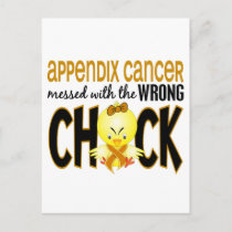 Appendix Cancer Messed With The Wrong Chick Postcard