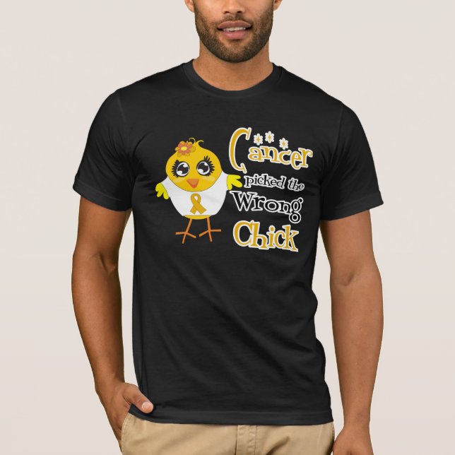 Appendix Cancer Picked The Wrong Chick T-Shirt (Front)