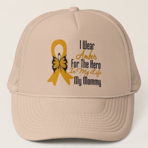 Appendix Cancer Ribbon Hero My Mommy Trucker Hat