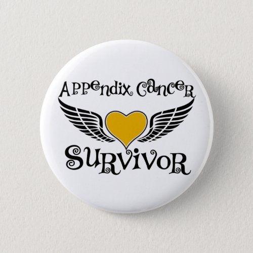 Appendix Cancer Survivor Pinback Button