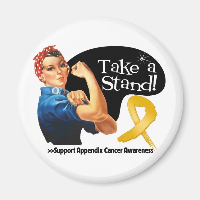 Appendix Cancer Take a Stand Magnet (Front)