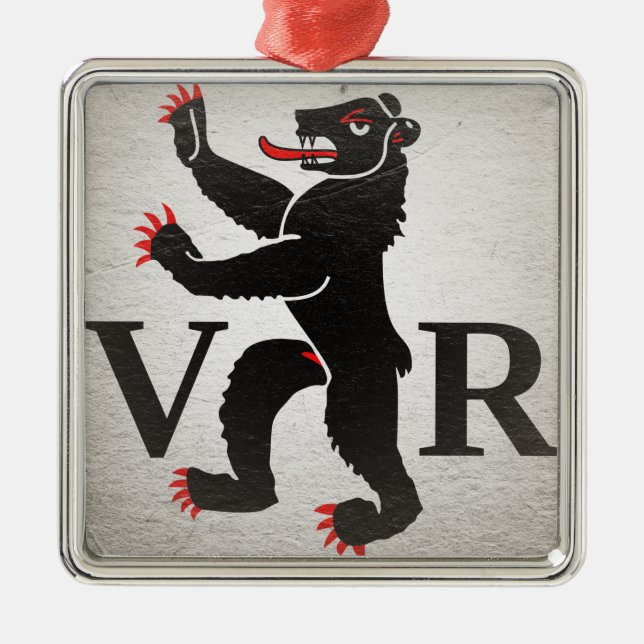 Appenzell Ausserrhoden Metal Ornament (Front)
