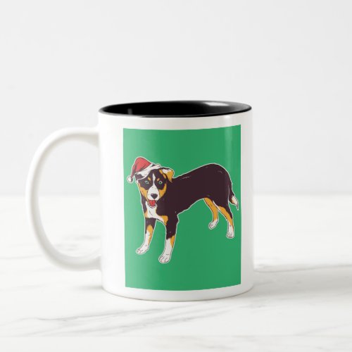 Appenzeller Dog Christmas Two-Tone Coffee Mug