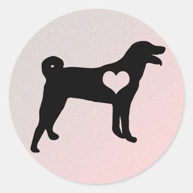 Appenzeller Sennenhund Heart Stickers (Front)