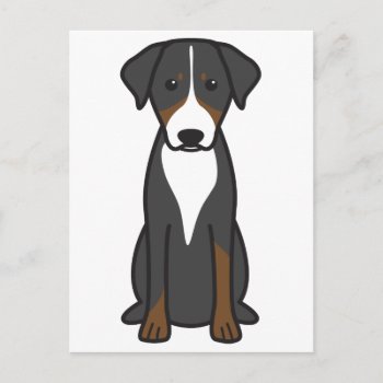 Appenzeller Sennenhund Postcard by DogBreedCartoon at Zazzle