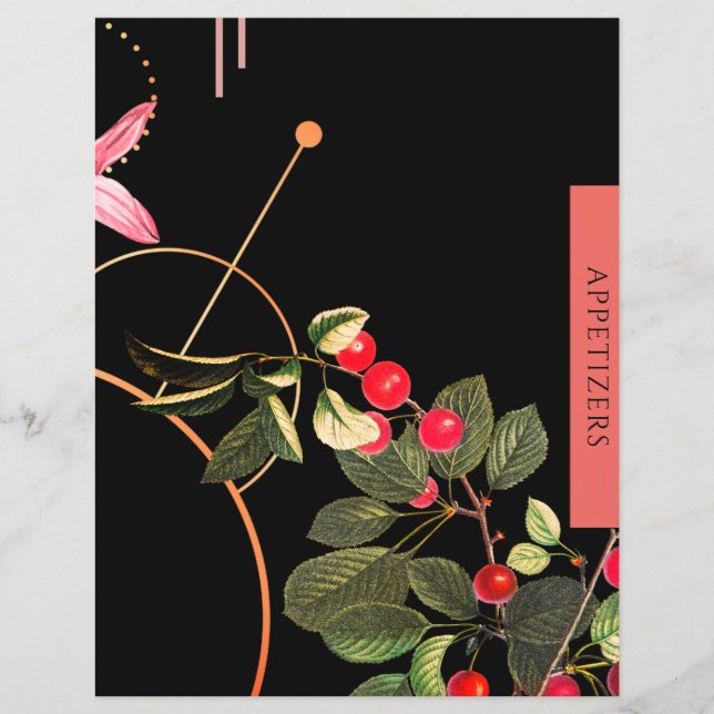 Appetizers | Recipe Insert | Black & Red Cherries (Front)