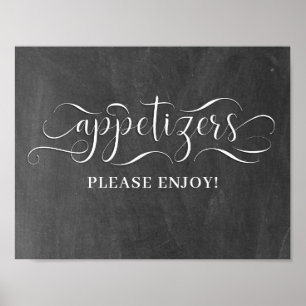 Appetizers Wedding Day Sign