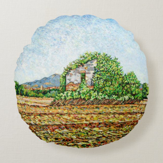 Appia Antica House Round Pillow (Front)