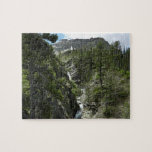 Appistoki Falls and Peak at Glacier National Park Jigsaw Puzzle
