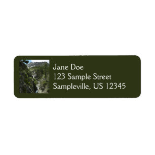 Appistoki Falls and Peak at Glacier National Park Label