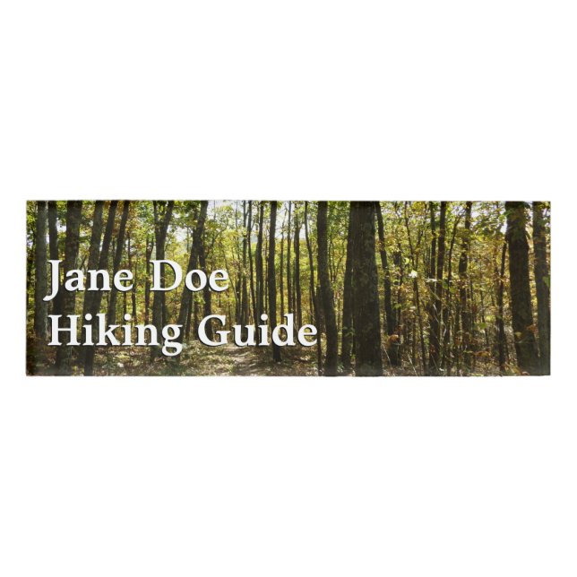 Applachian Trail in October Name Tag (Front)