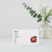 apple_002_Vector_Clipart Business Card (Standing Front)