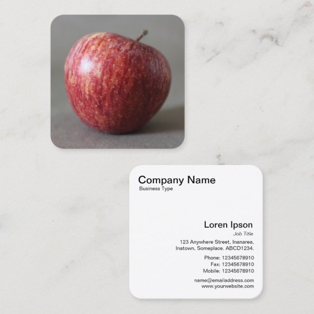 Apple 02 square business card (Front/Back)