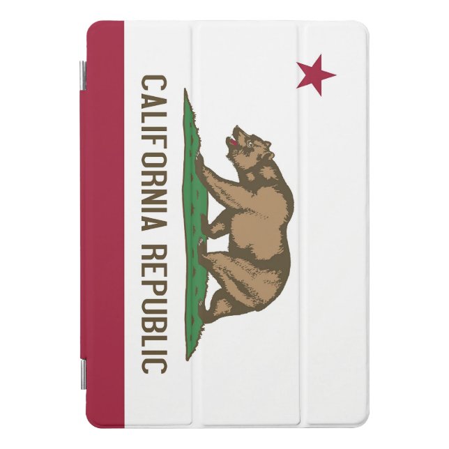 Apple 10.5" iPad Pro with flag of California, USA. iPad Pro Cover (Front)