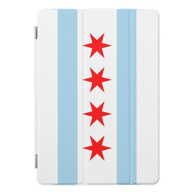Apple 10.5" iPad Pro with flag of Chicago, USA. Cover (Front)