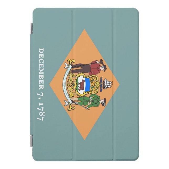 Apple 10.5" iPad Pro with flag of Delaware, USA. iPad Pro Cover (Front)