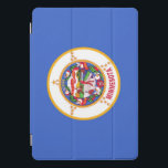 Apple 10.5" iPad Pro with flag of Minnesota, USA iPad Pro Cover<br><div class="desc">Add a touch of Minnesota pride to your tech accessories with our exclusive Apple iPad 10.5 Pro case featuring the flag of Minnesota! Crafted with meticulous attention to detail, this iPad case is more than just a protective cover; it’s a celebration of Minnesota’s heritage and cultural pride. The sleek design...</div>
