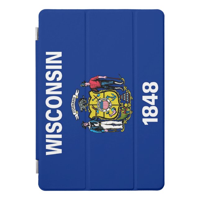 Apple 10.5" iPad Pro with flag of Wisconsin, USA iPad Pro Cover (Front)