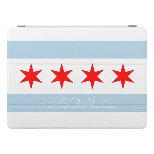 Apple 129 iPad Pro cover with Chicago city flag