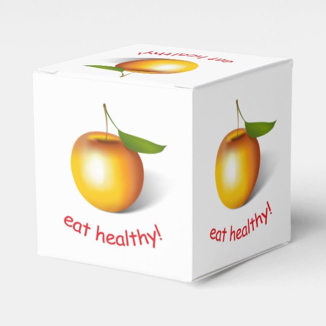 Apple 3-d favor boxes (Front Side)