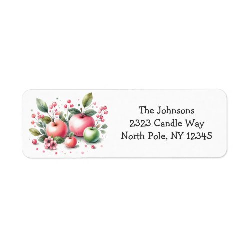 Apple and Berry Delight New Address Label