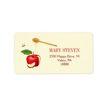 Apple And Honey Address Label - Personalized by ArtbyMonica at Zazzle