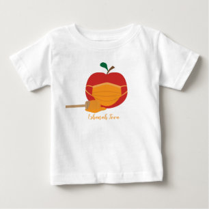 Apple and Honey with Orange Face Mask Baby T-Shirt