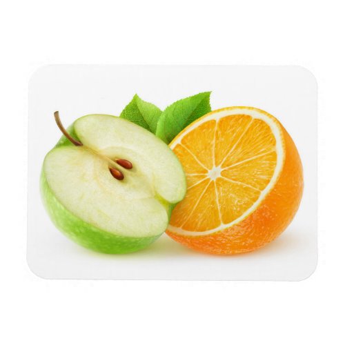 Apple and orange magnet