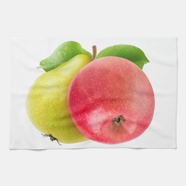 Apple and pear kitchen towel (Horizontal)