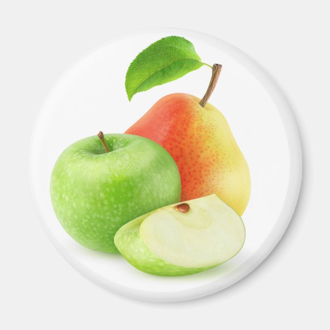 Apple and pear magnet (Front)