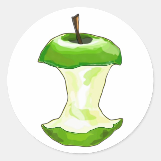 apple apple casing apple apple apple classic round sticker (Front)