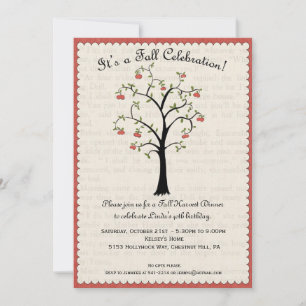Apple / Apple Fall Celebration Invitation