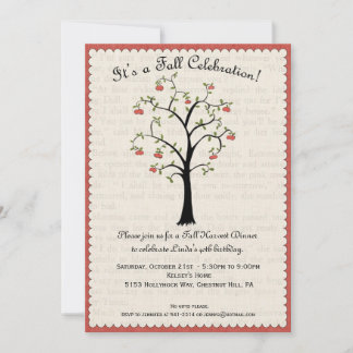 Apple / Apple Fall Celebration Invitation