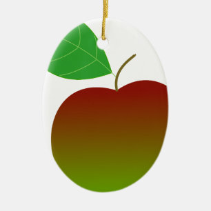 apple apples fruit food vine custom personalize ceramic ornament