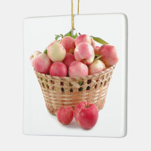 apple apples fruit food vine custom personalize ceramic ornament