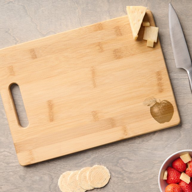 Apple Art Charcuterie Fruit Engraved Cutting Board (Cheese)