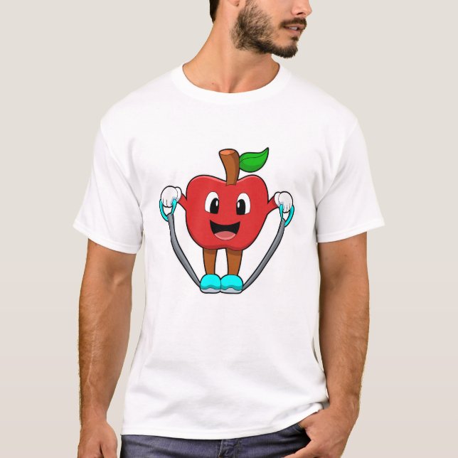 Apple at Fitness with Rope T-Shirt (Front)
