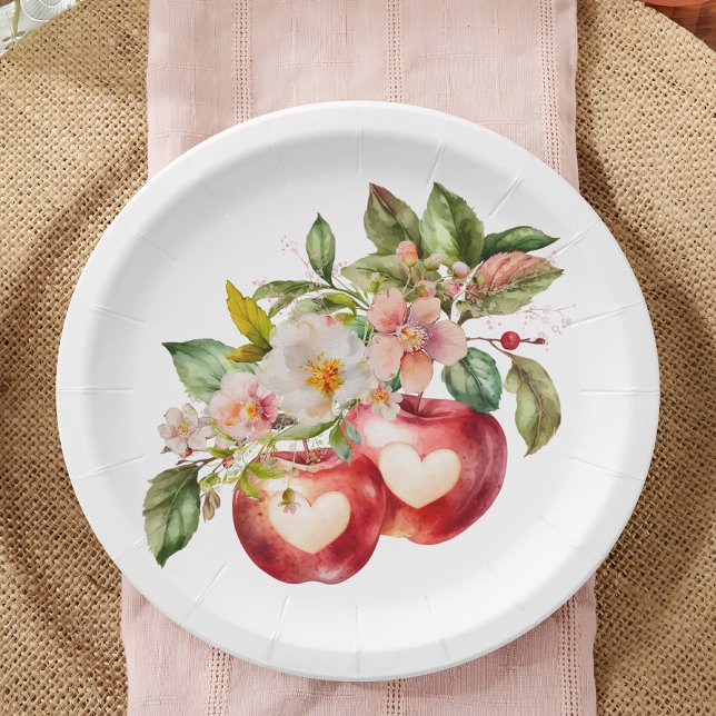 Apple Baby Shower Baby Shower Paper Plates (Creator Uploaded)