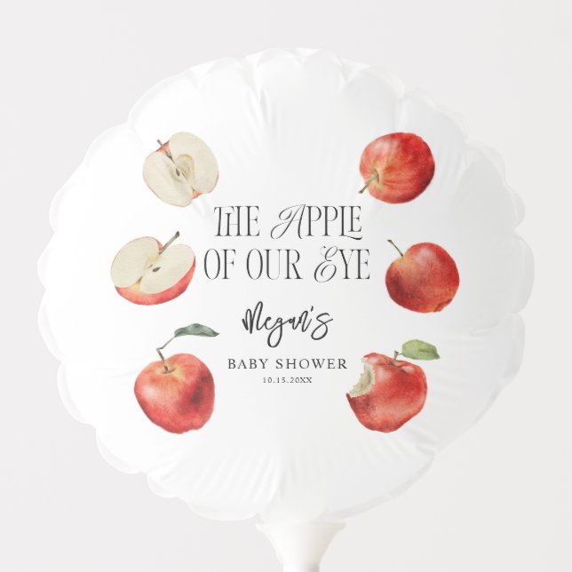 Apple Baby Shower Balloon (Front)