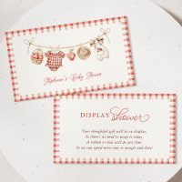 Apple Baby Shower Display Card