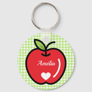 Apple Baby Shower Keychain – Sweet Little KeepsakE