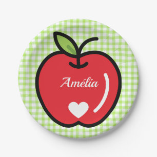 Apple Baby Shower Plates 