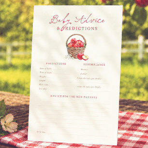 Apple Baby Shower Predictions & Advice Game