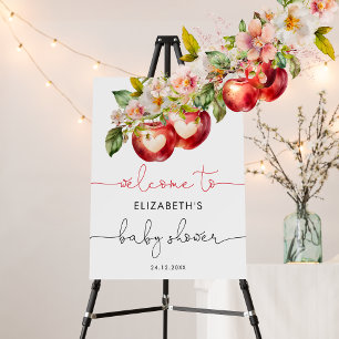 Apple Baby Shower Welcome Foam Board